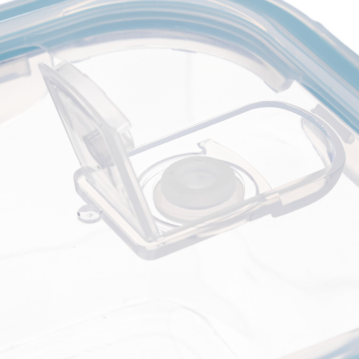 Caixa quadrada de vidro com tampa 0,53l