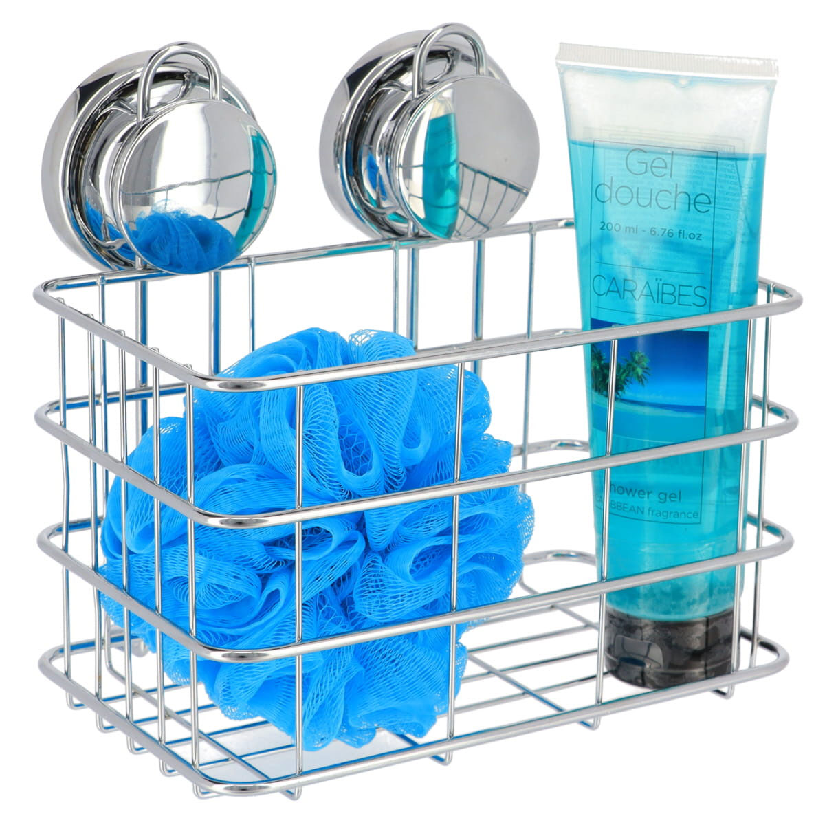 Prateleira wc em metal com ventosas