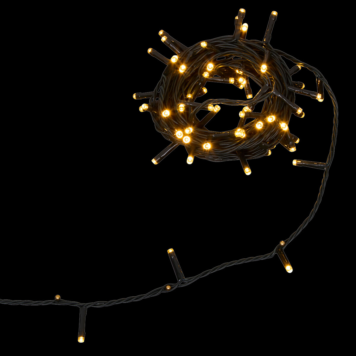 Série de natal branco quente 80LED 6M