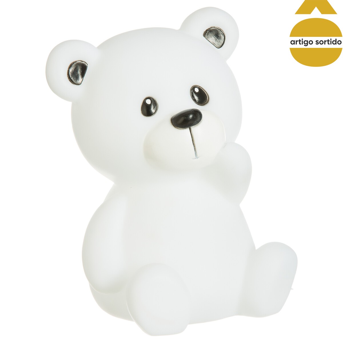 Luz de presen&ccedil;a led ursinho 13x10,5x9,2cm