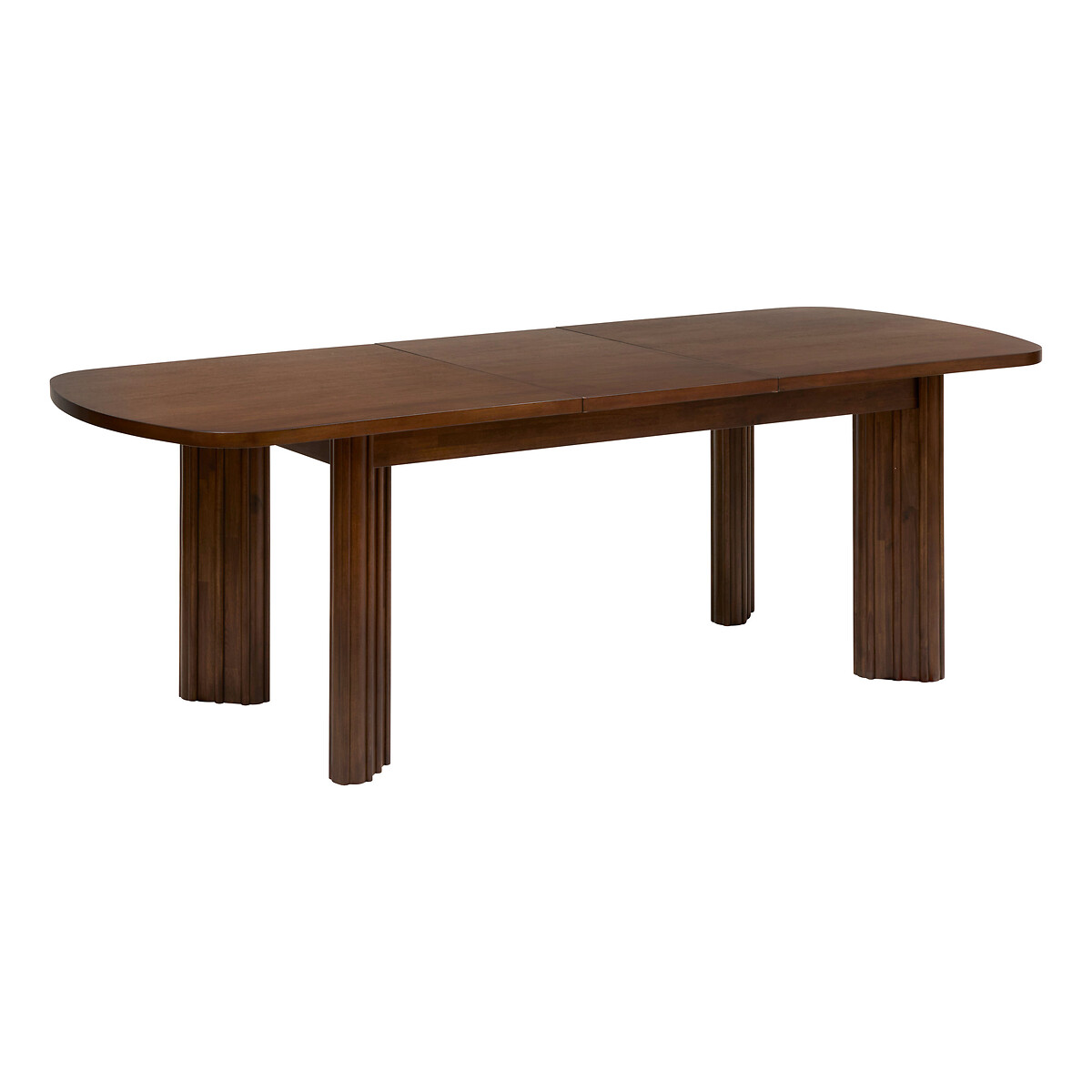 Mesa de jantar extens&iacute;vel RIKAYA em madeira ac&aacute;cia 180/230cm