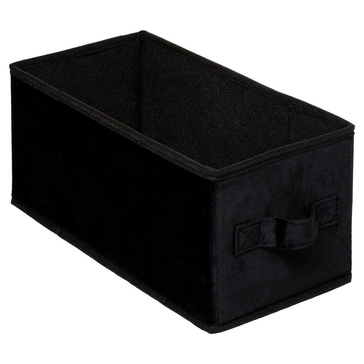Caixa de arruma&ccedil;&atilde;o preto veludo