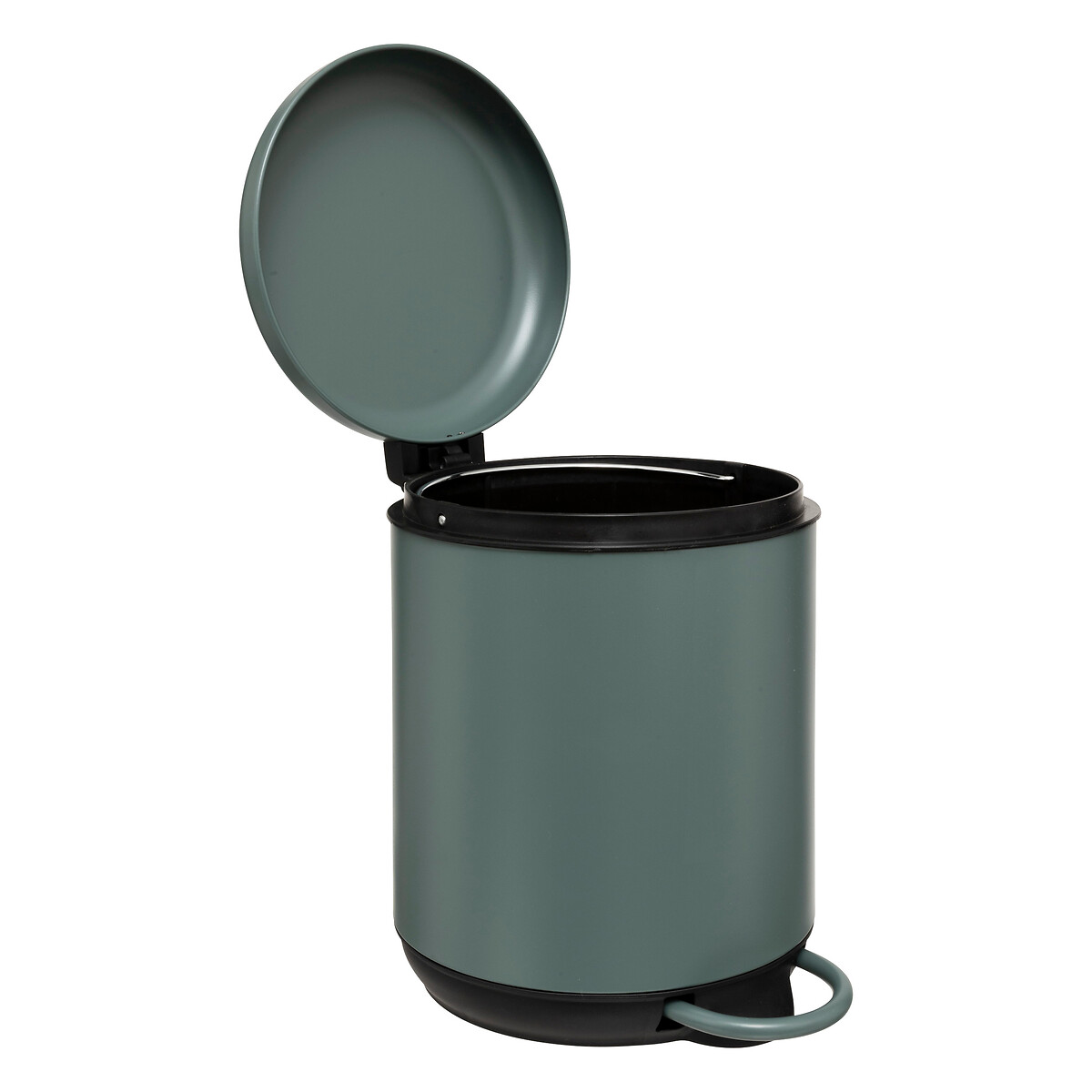 Balde wc com pedal e sistema soft close DUO verde 5l