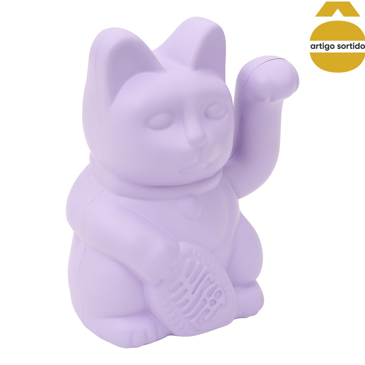 Estatueta gato da sorte em resina