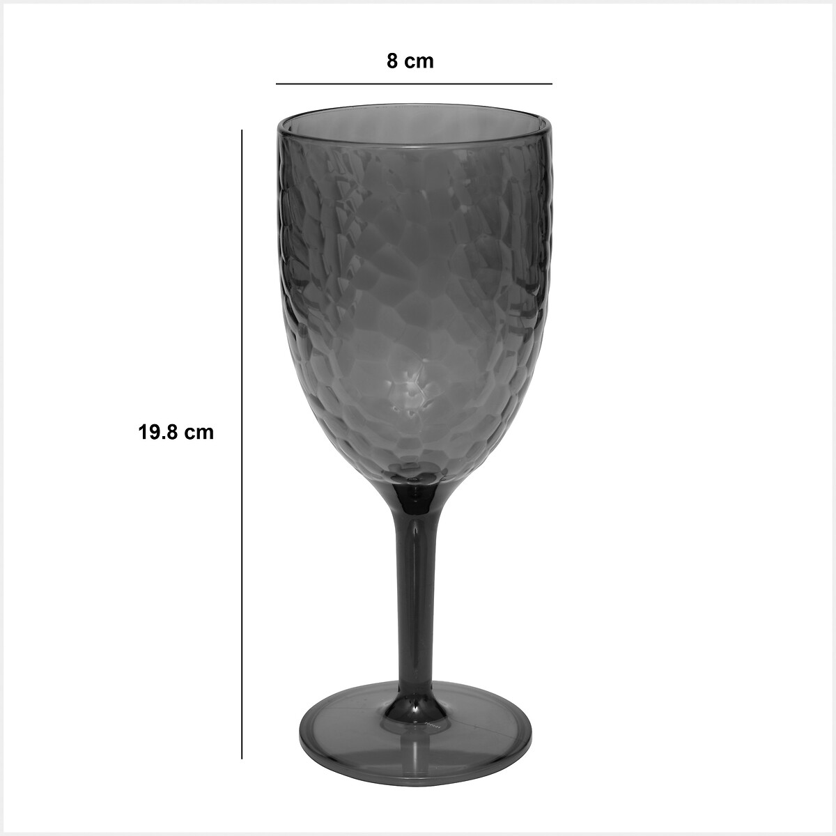 Copo de vinho ESTIVA 35cl cinza