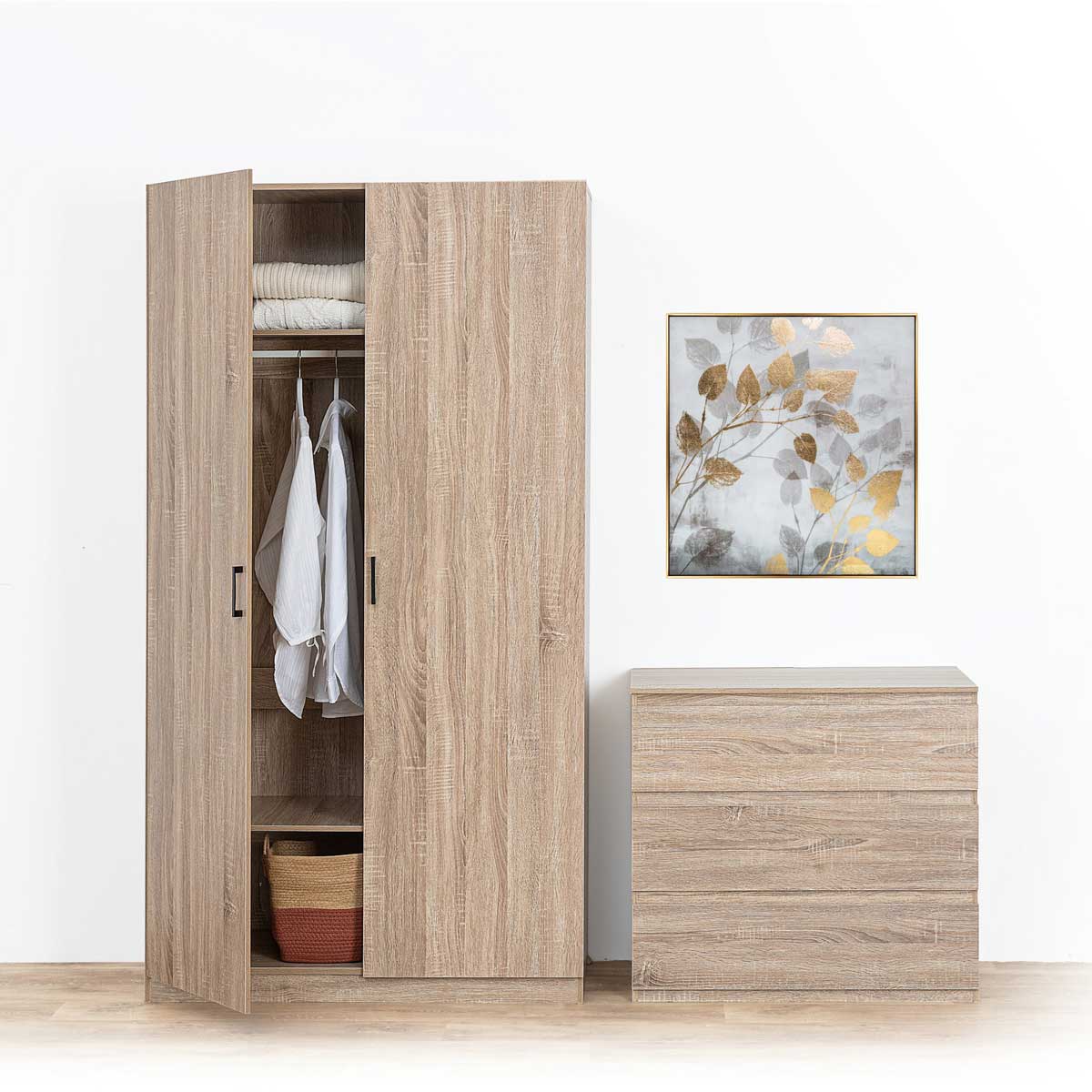 M&oacute;vel de arruma&ccedil;&atilde;o DOLO bege com 3 gavetas