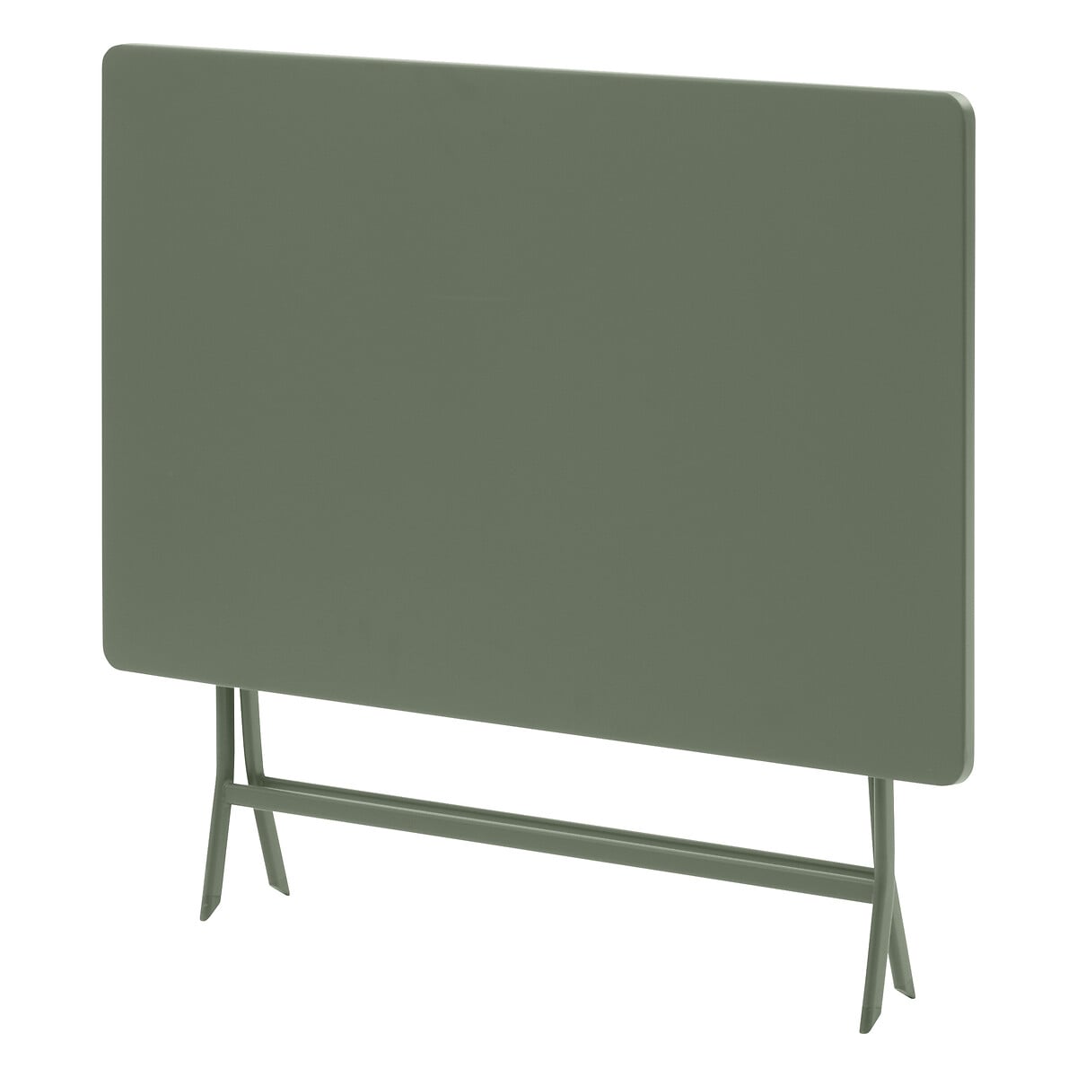 Mesa retangular dobr&aacute;vel GREENSBORO verde em metal