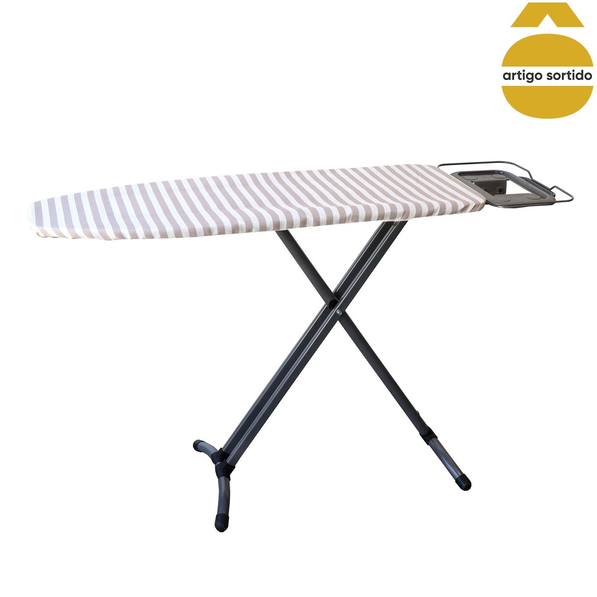 Tábua de engomar com suporte caldeira