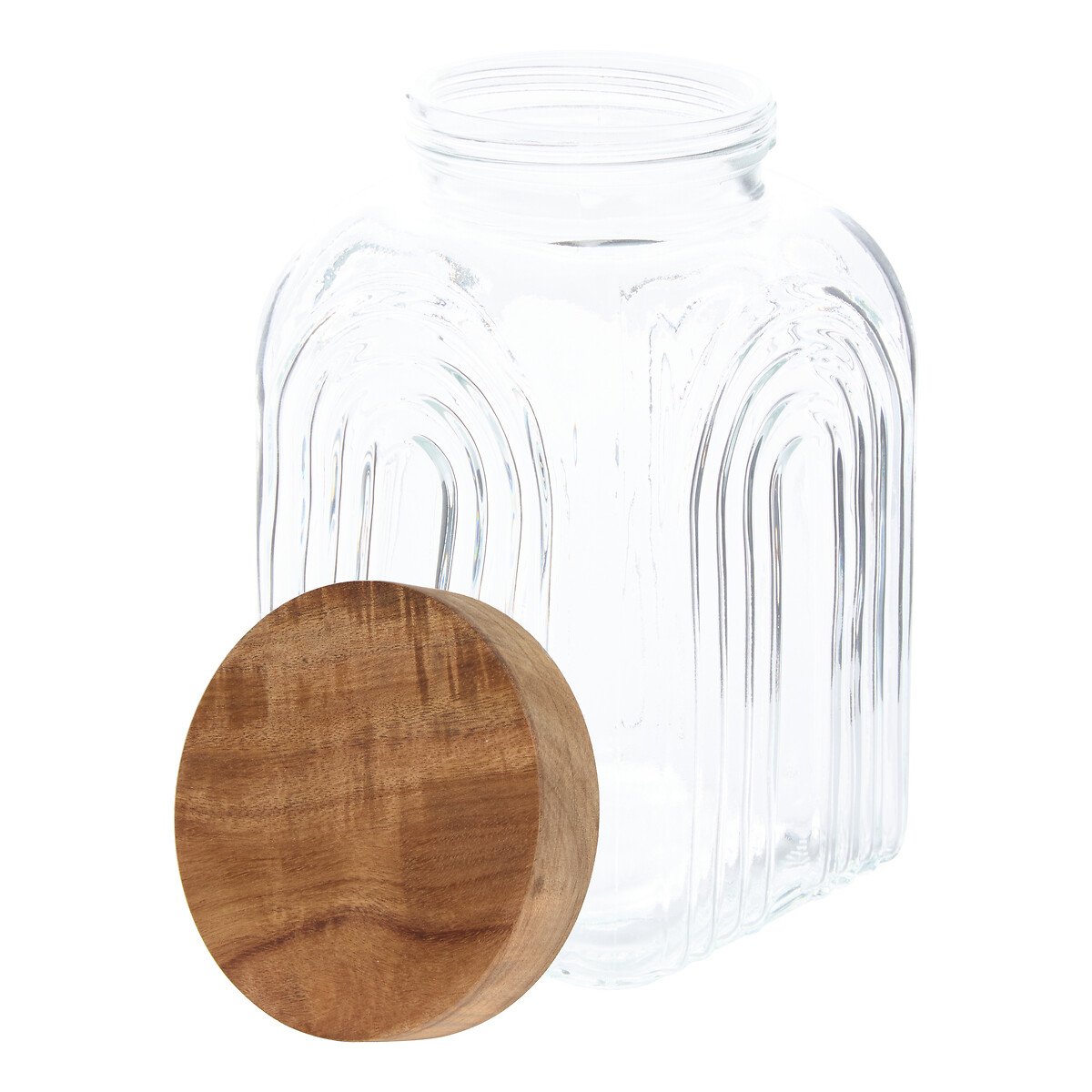 Frasco ARCHE com tampa madeira ac&aacute;cia 4L