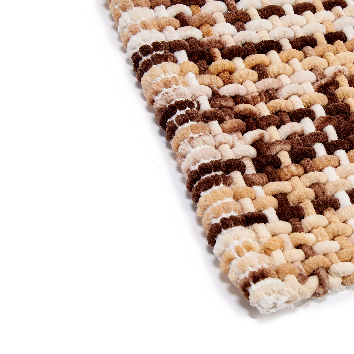 Tapete castanho em malha 50x80cm