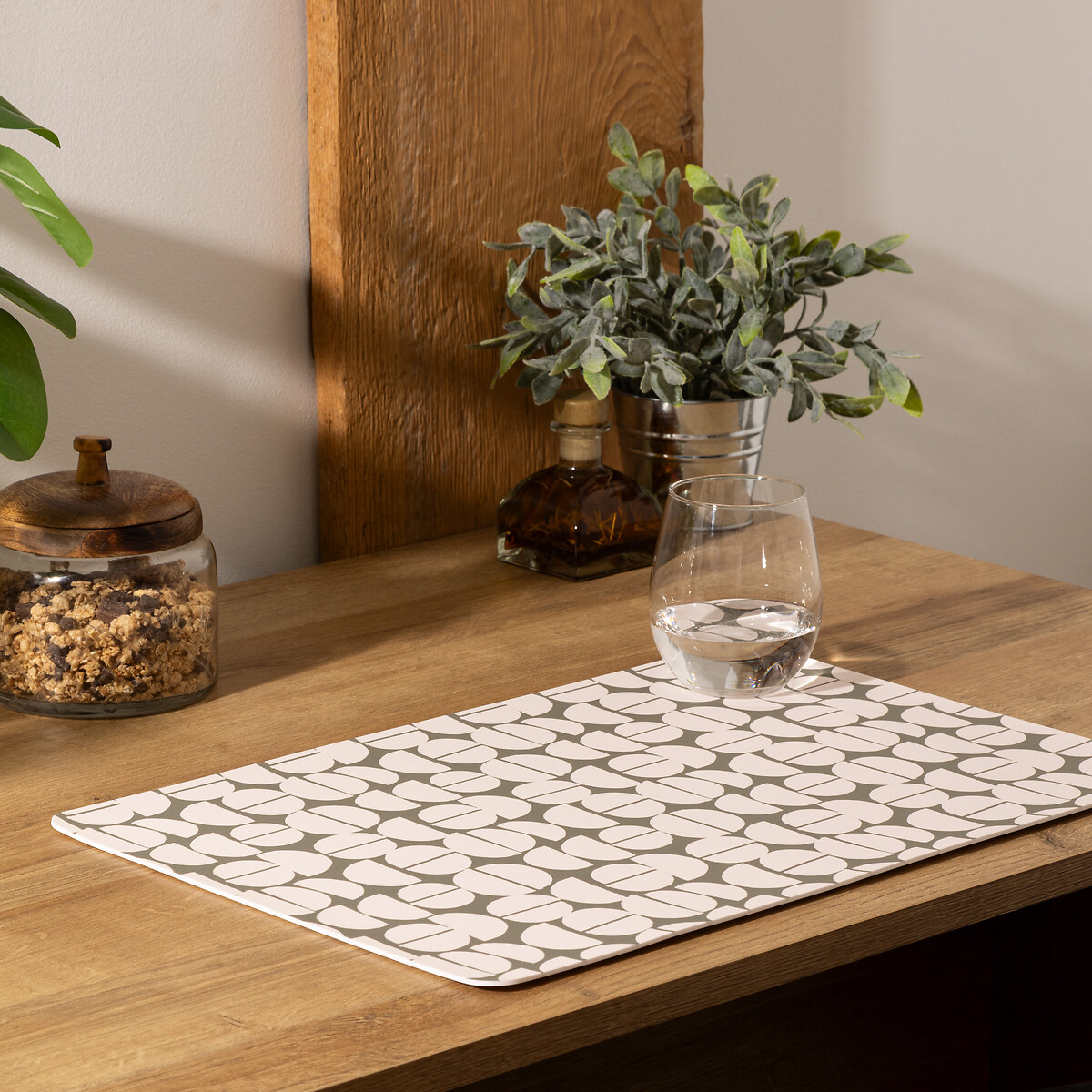 Individual de mesa FEV cinza escuro 30x45cm