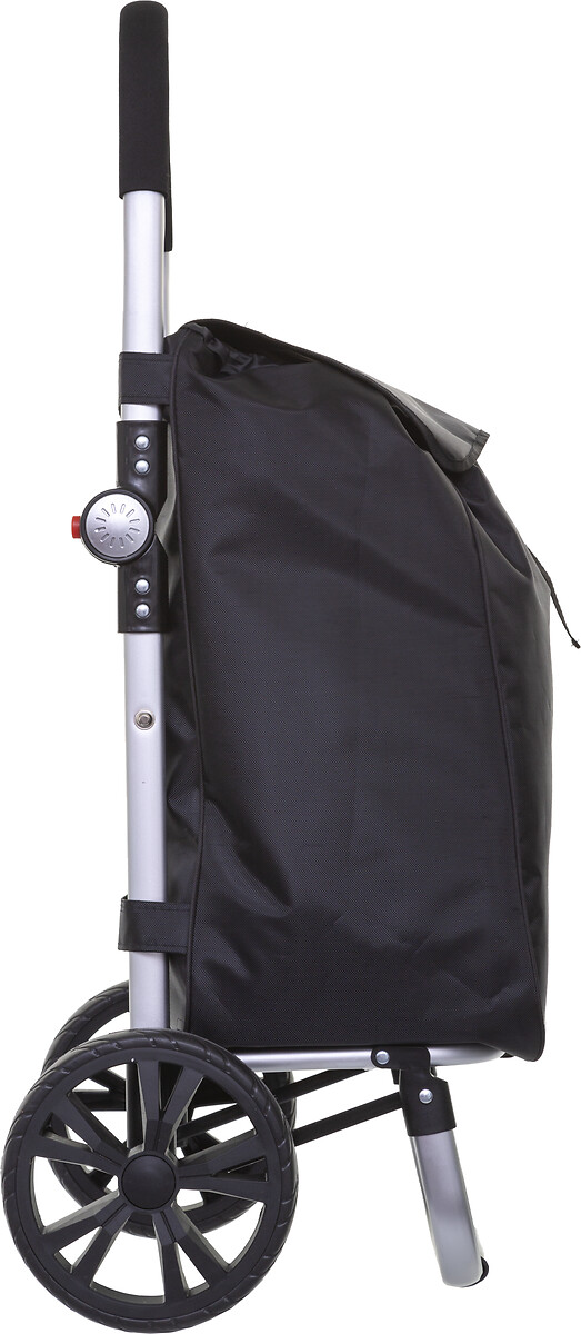 Carrinho de compras dobrável preto