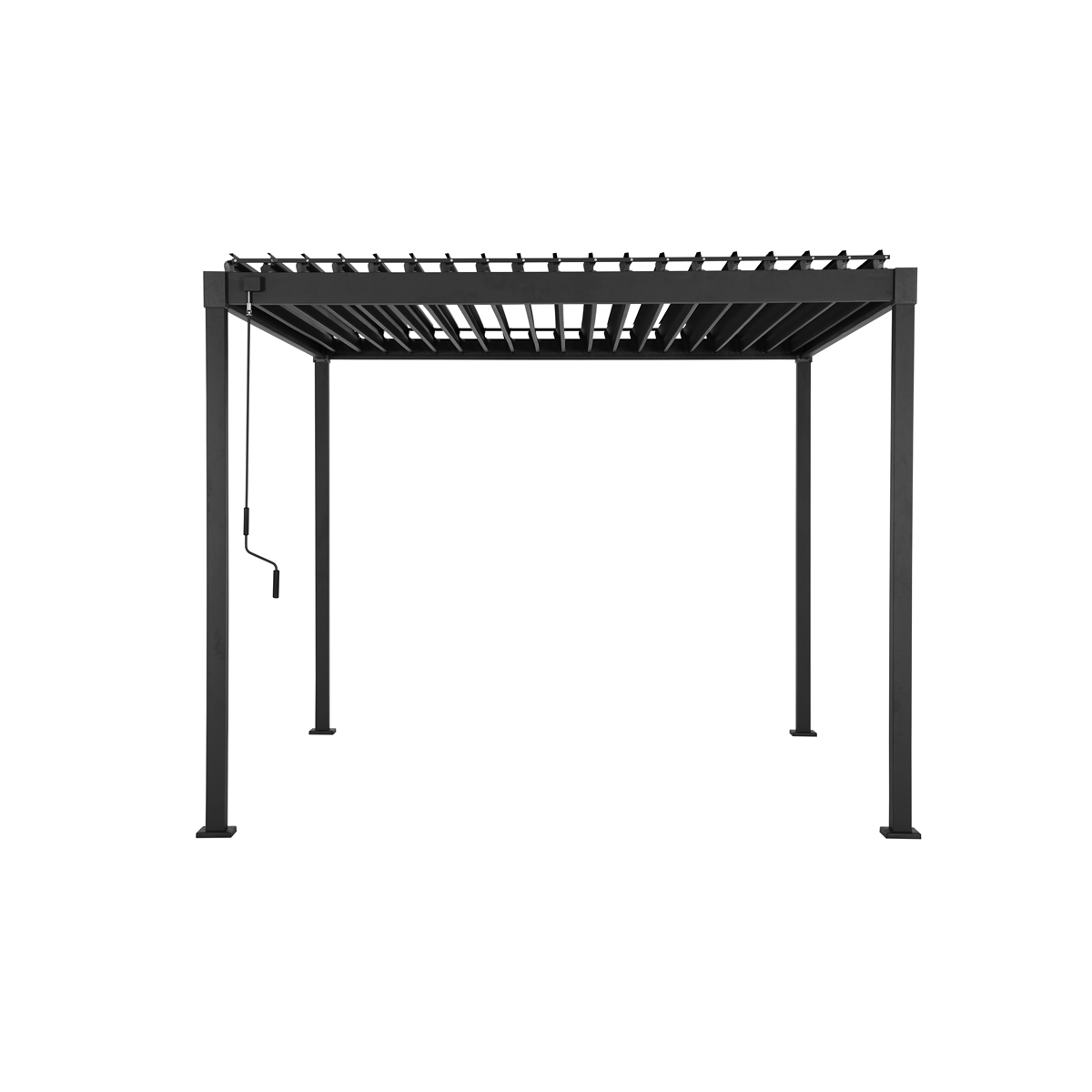 P&eacute;rgola HOKIA cinza graphite 3x3m
