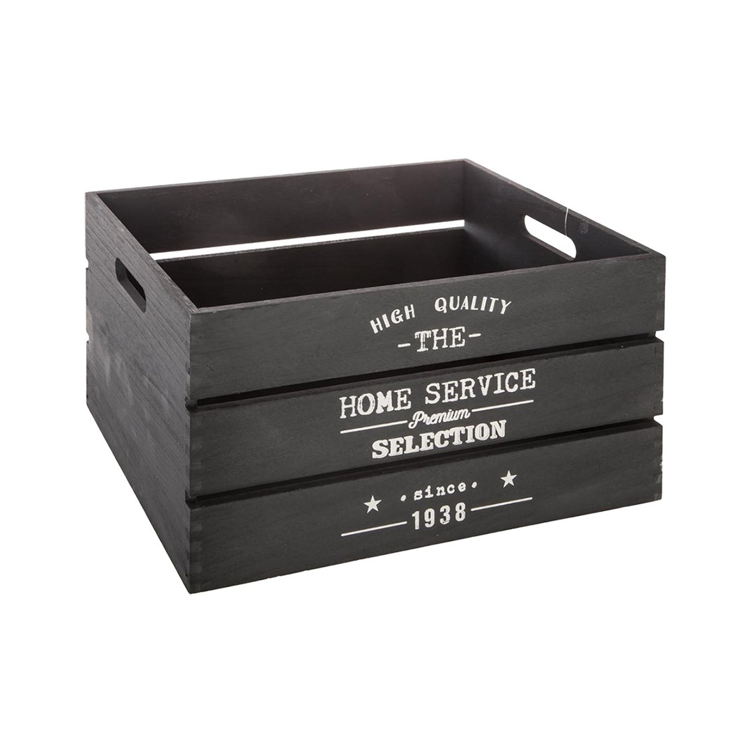 Caixa em madeira FACTORY preto