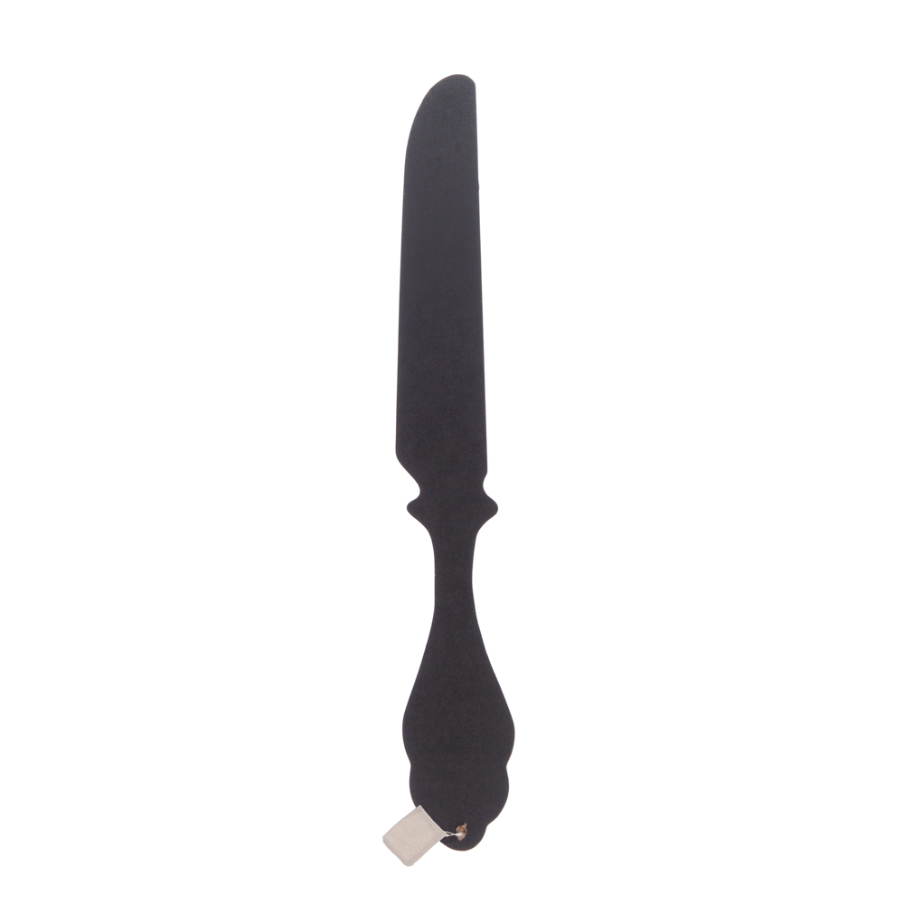 Faca decorativa preta para parede em mdf 77,5cm