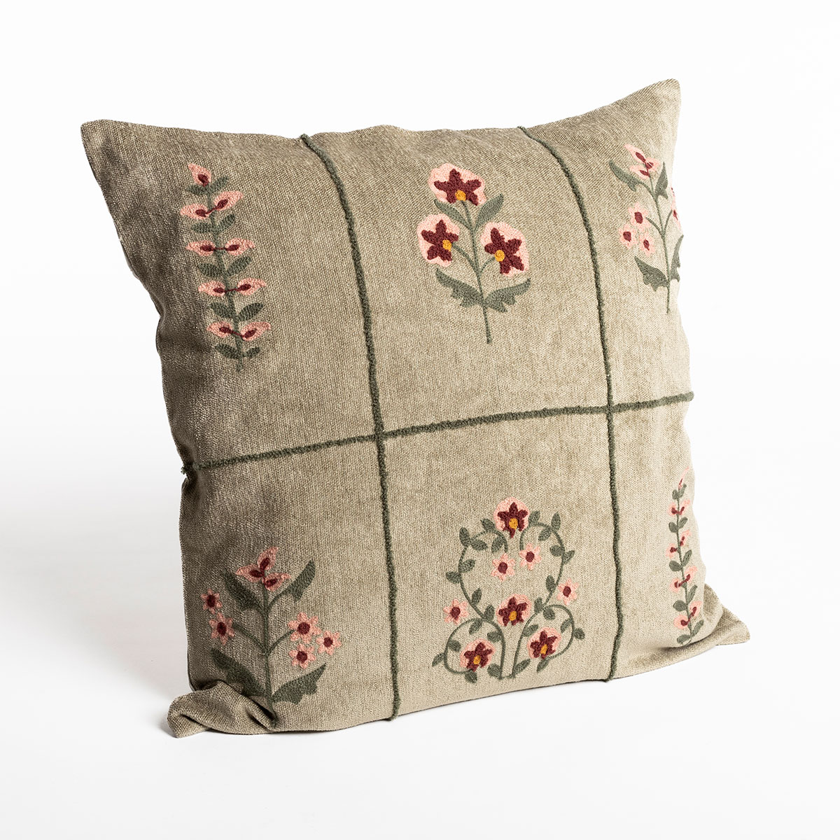 Almofada BOUQUET verde 50x50cm