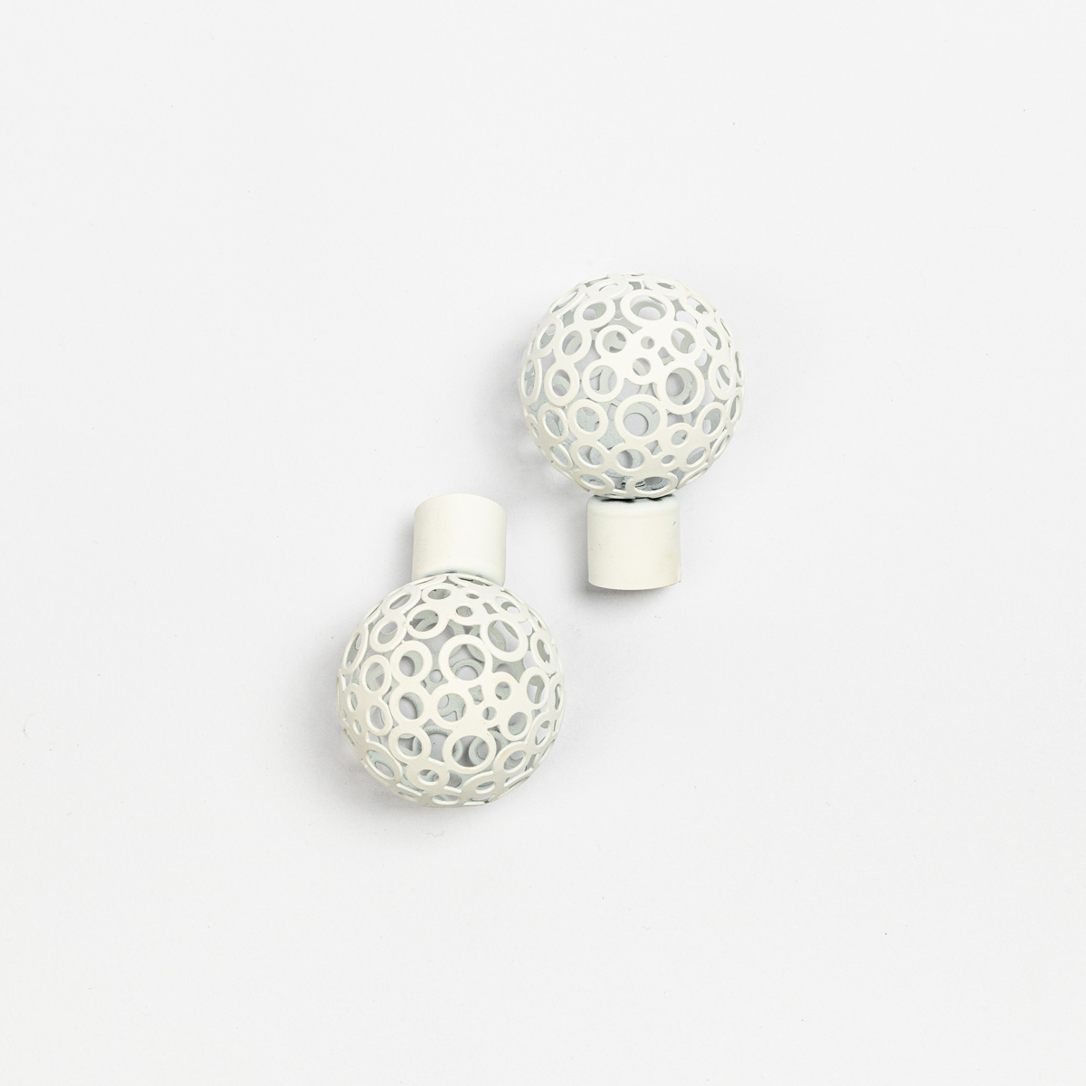 Conjunto de 2 terminais BOULE branco mate