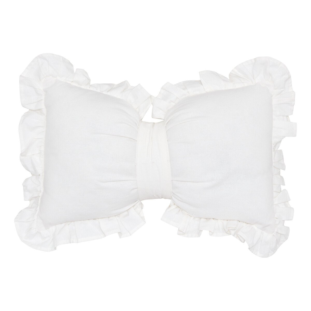 Almofada la&ccedil;o FLEURS SAUVAGES branca 30x50cm