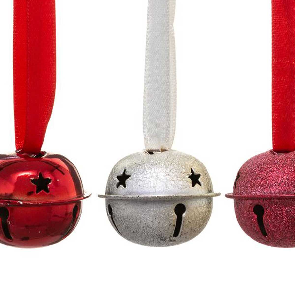 Conjunto de 4 pendurantes em metal com guizos