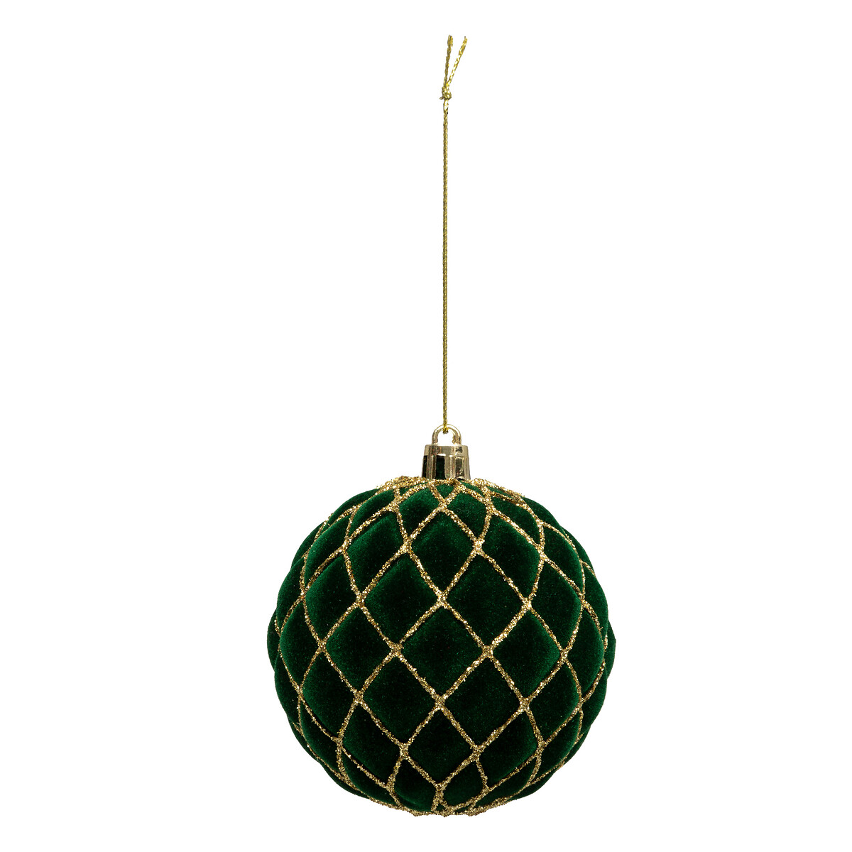 Conjunto de 9 bolas vermelho e verde 8cm