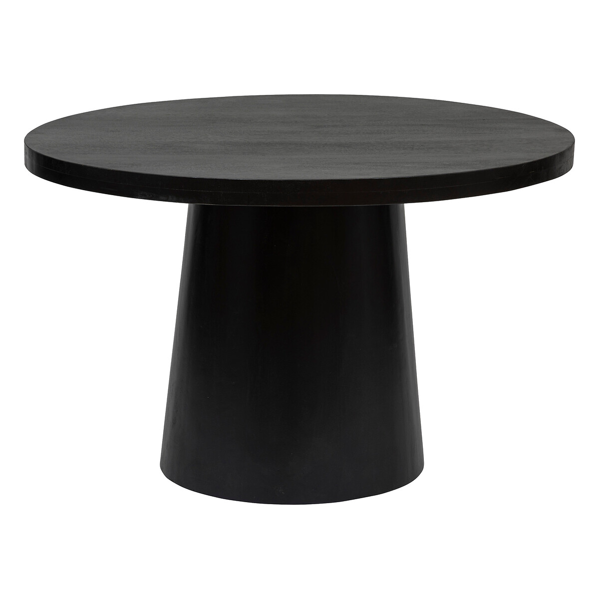 Mesa de jantar BOKI preta em madeira 120cm