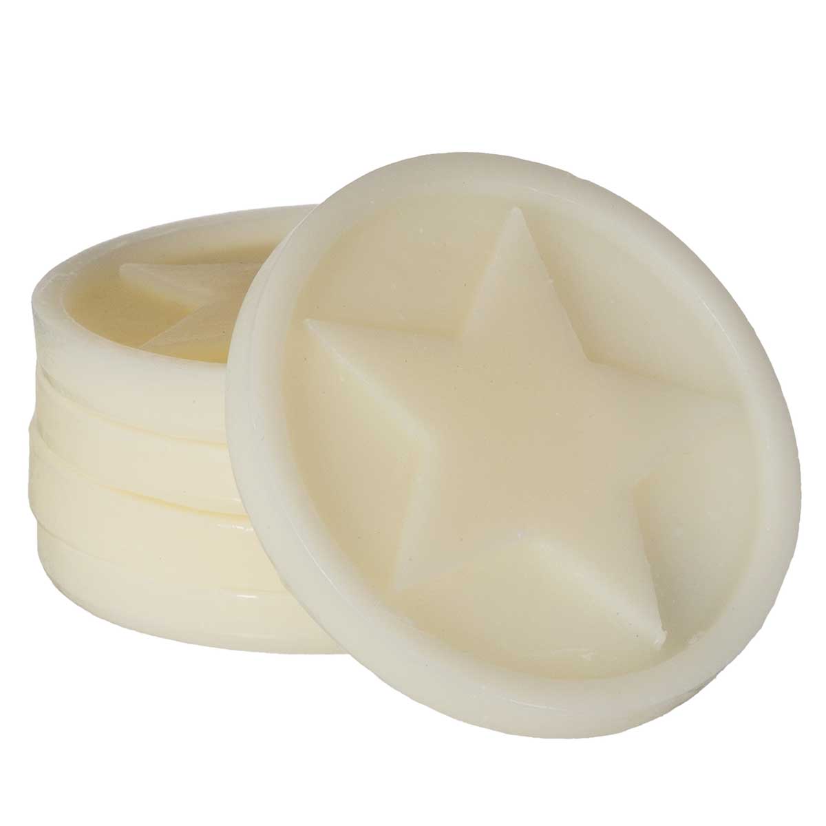 Conjunto de 5 ceras arom&aacute;ticas baunilha