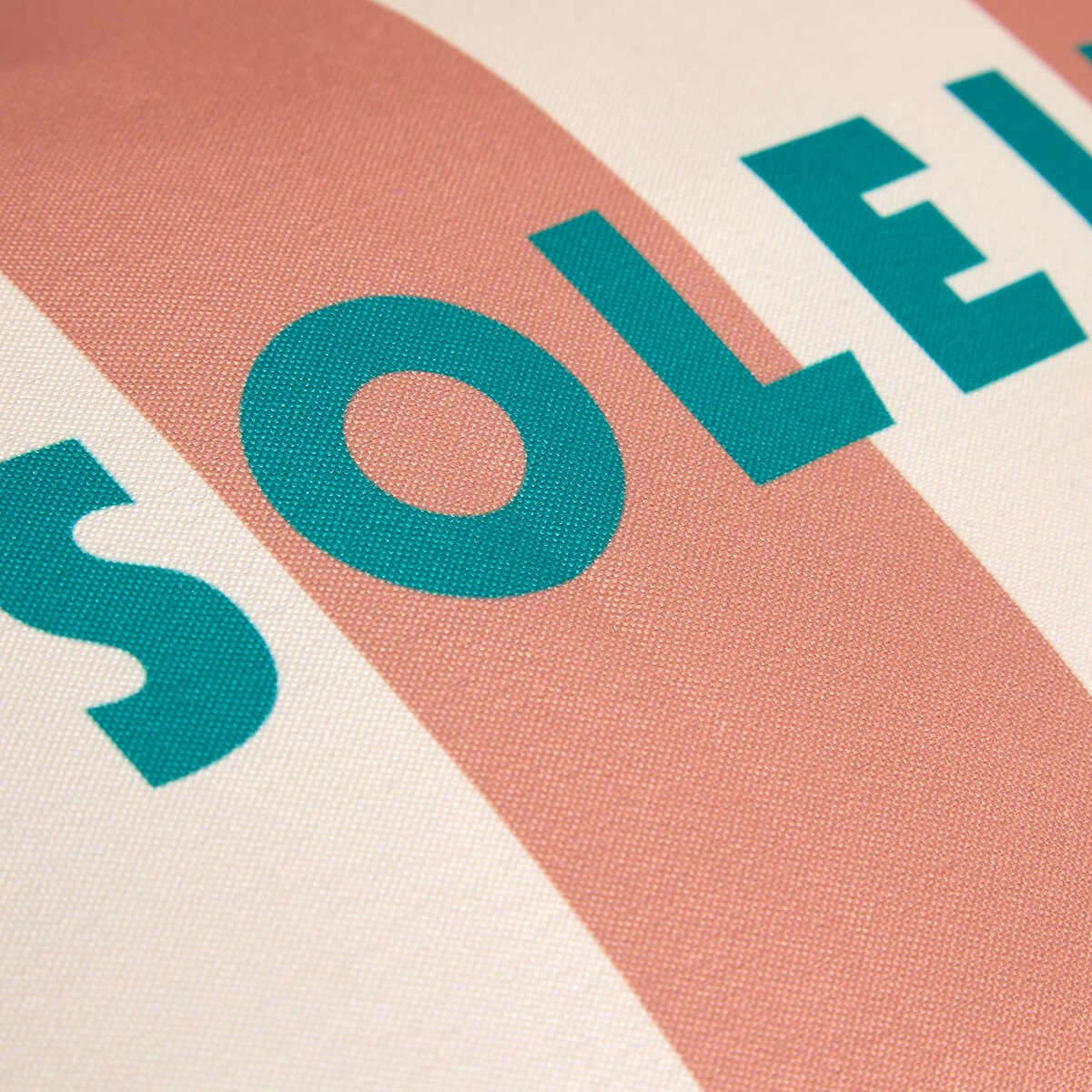 Almofada para exterior POOLSIDE riscas terracota e branco