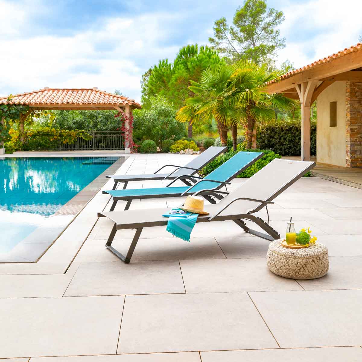 Espregui&ccedil;adeira dobr&aacute;vel BAYAMO cinza