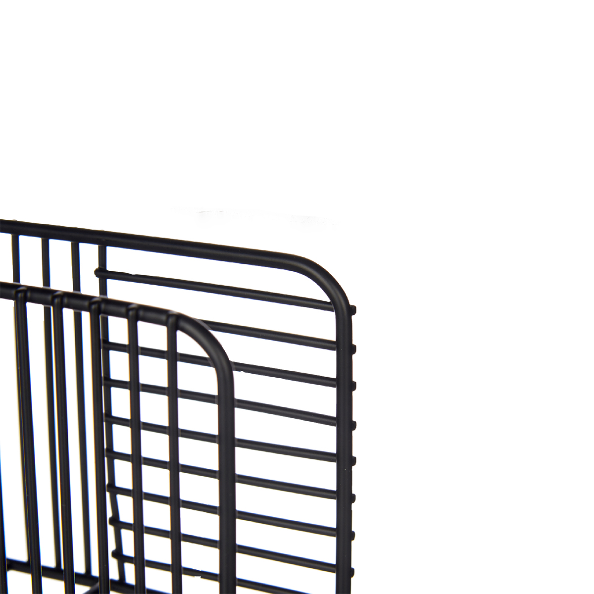 Suporte para guardanapos preto em metal