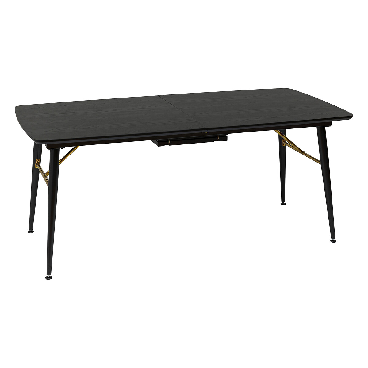 Mesa de jantar extens&iacute;vel AUBREY preta