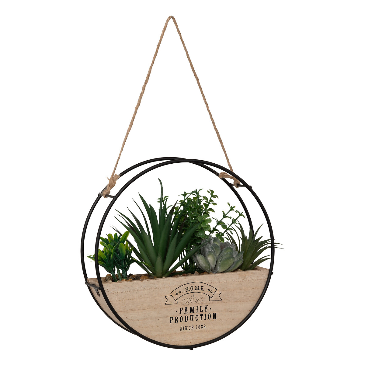 Vaso suspenso com planta artificial KRIST 20cm