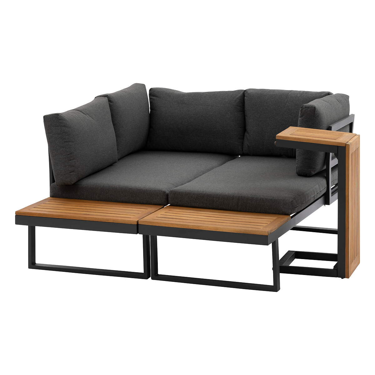 Conjunto de jardim RELAX ângulo cinza escuro