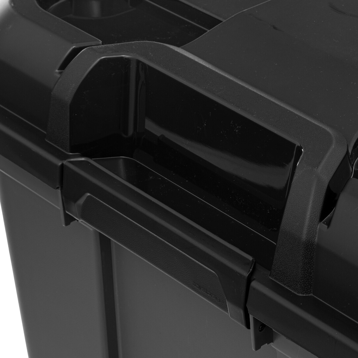 Caixa de arrumação preta 160l,  Caixa de arrumação preta 160l