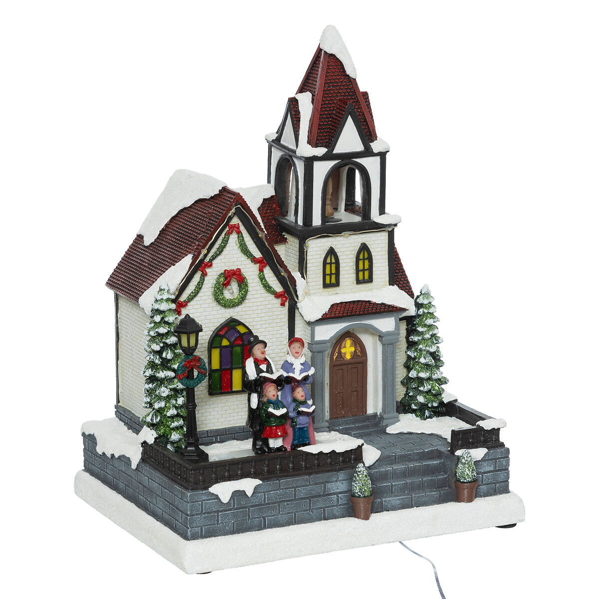 Aldeia igreja com coro e led