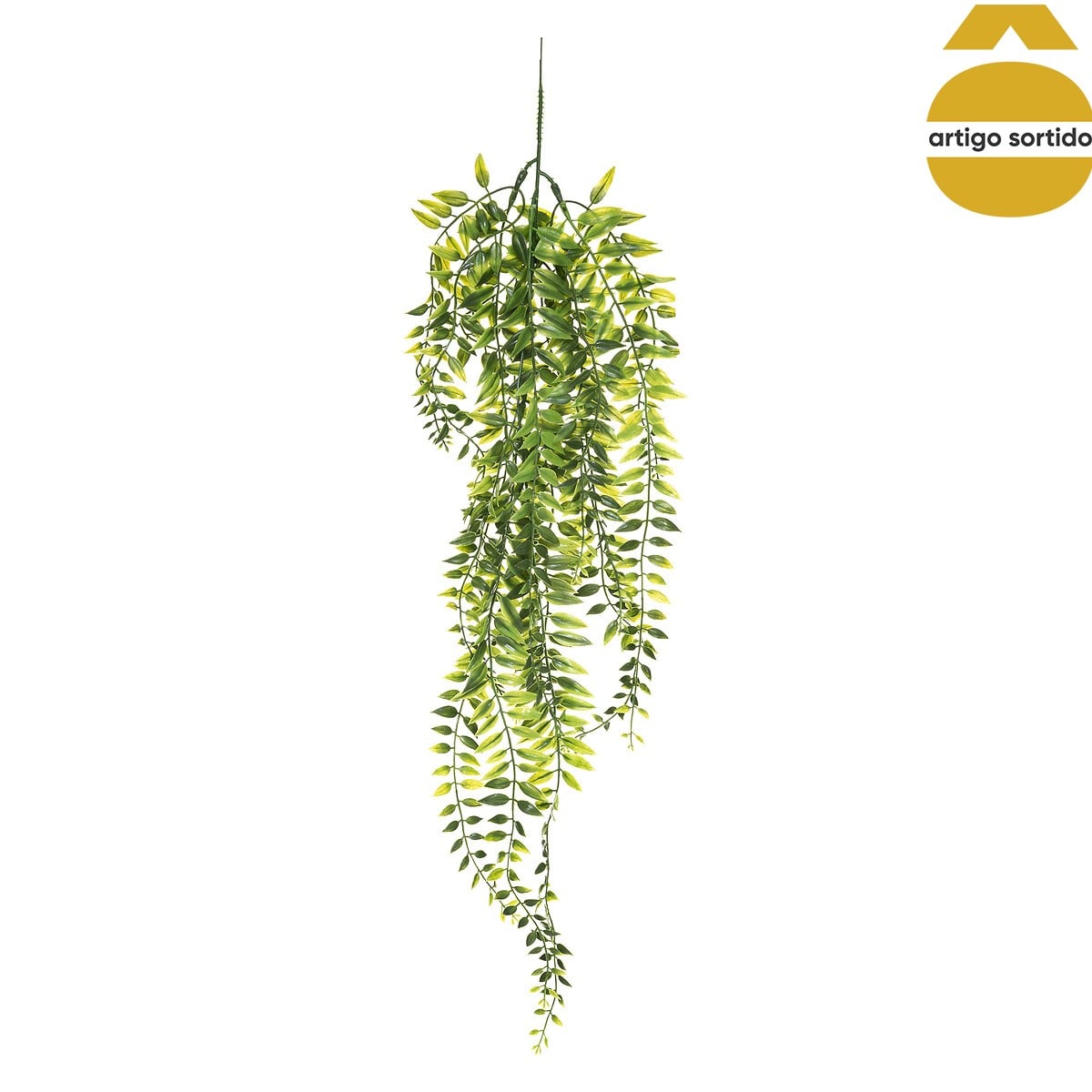 Haste verde suspensa artificial 75cm