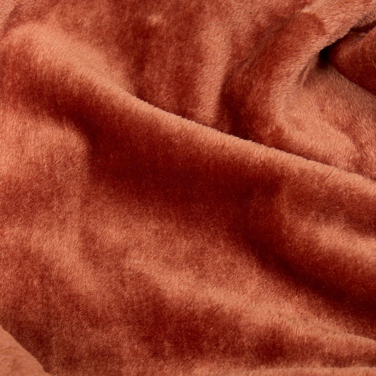 Manta OLLIS terracota em veludo