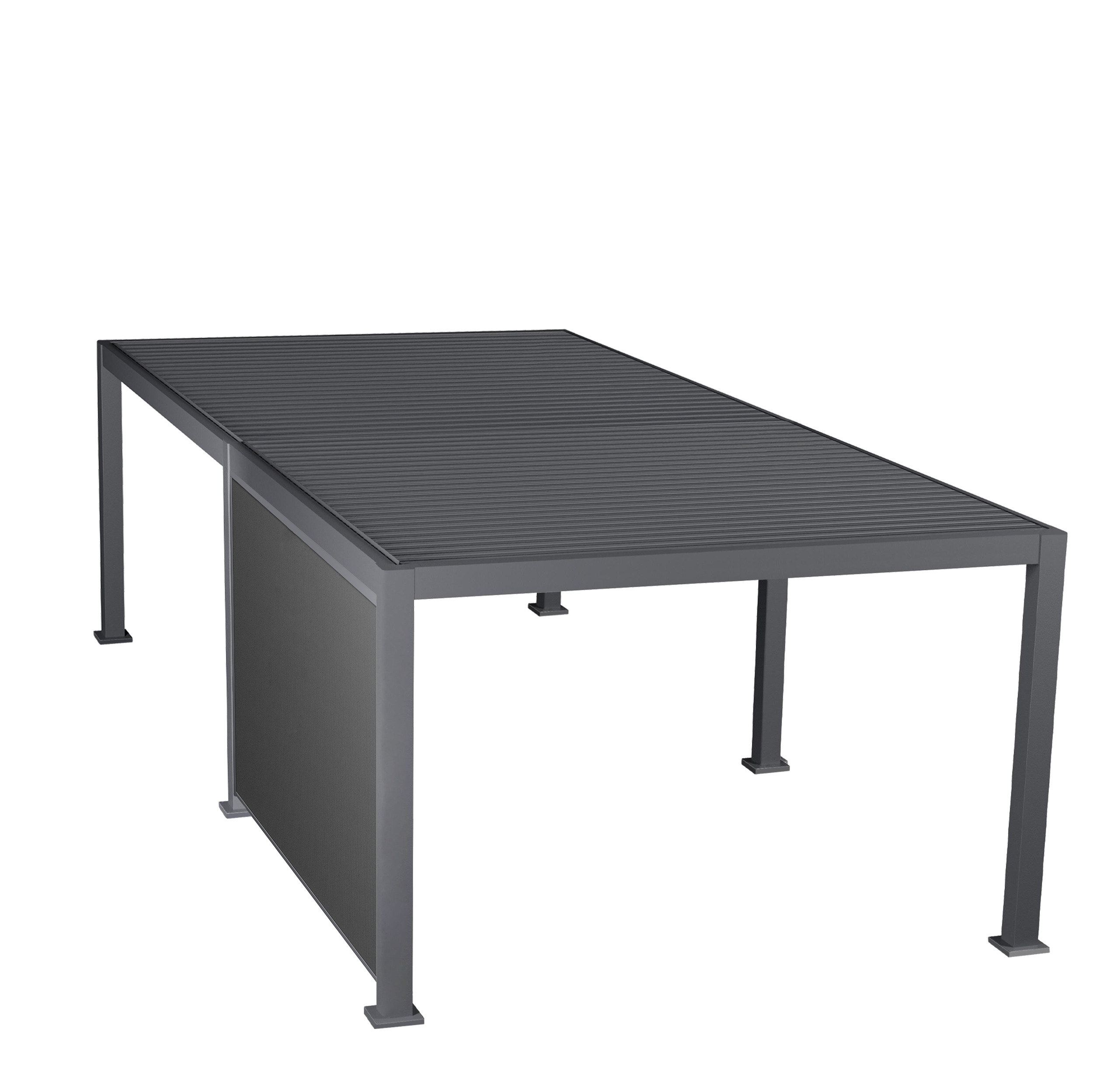 Estore para pérgola ÉVORA cinza graphite 3,6x6m,  Estore para pérgola ÉVORA cinza graphite 3,6x6m