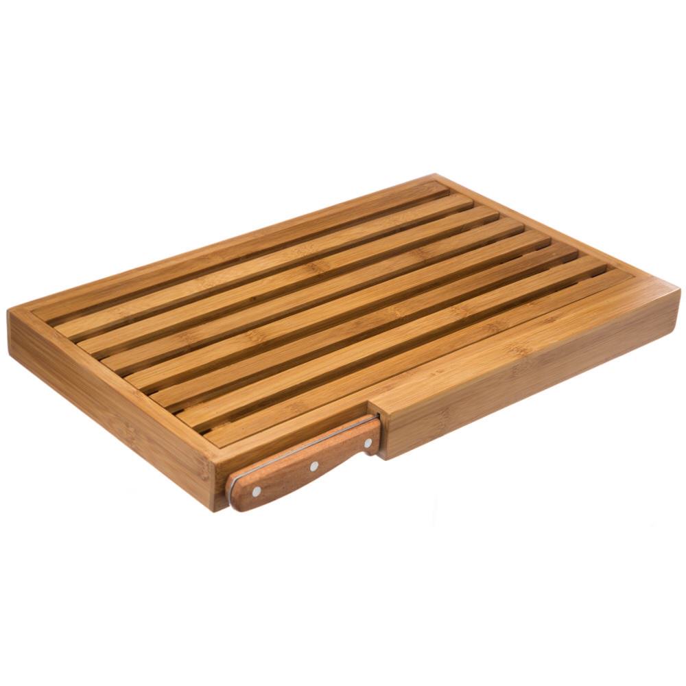 Tábua de cozinha em bambu com faca,  Tábua de cozinha em bambu com faca