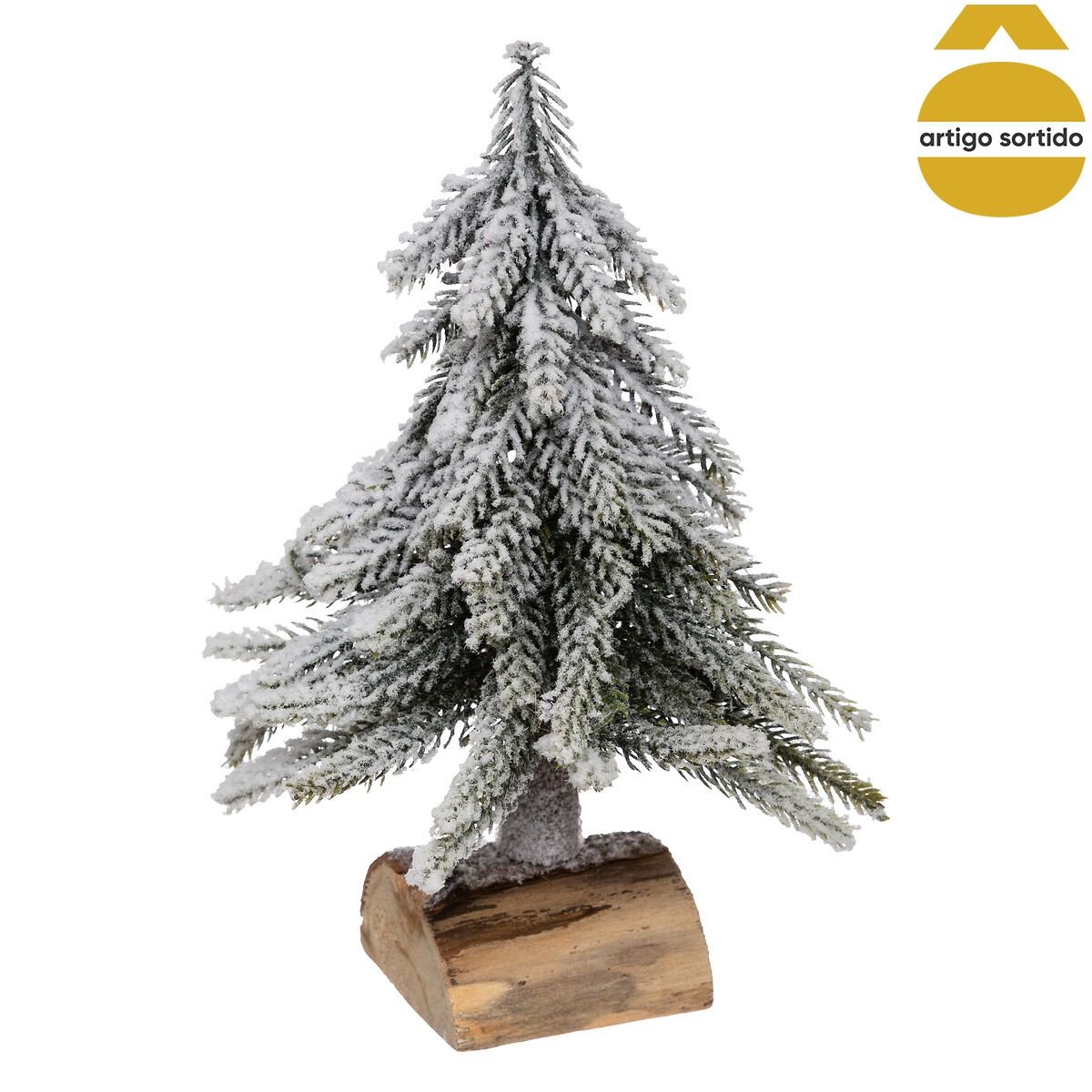 Árvore de natal decorativa com brilho 20cm