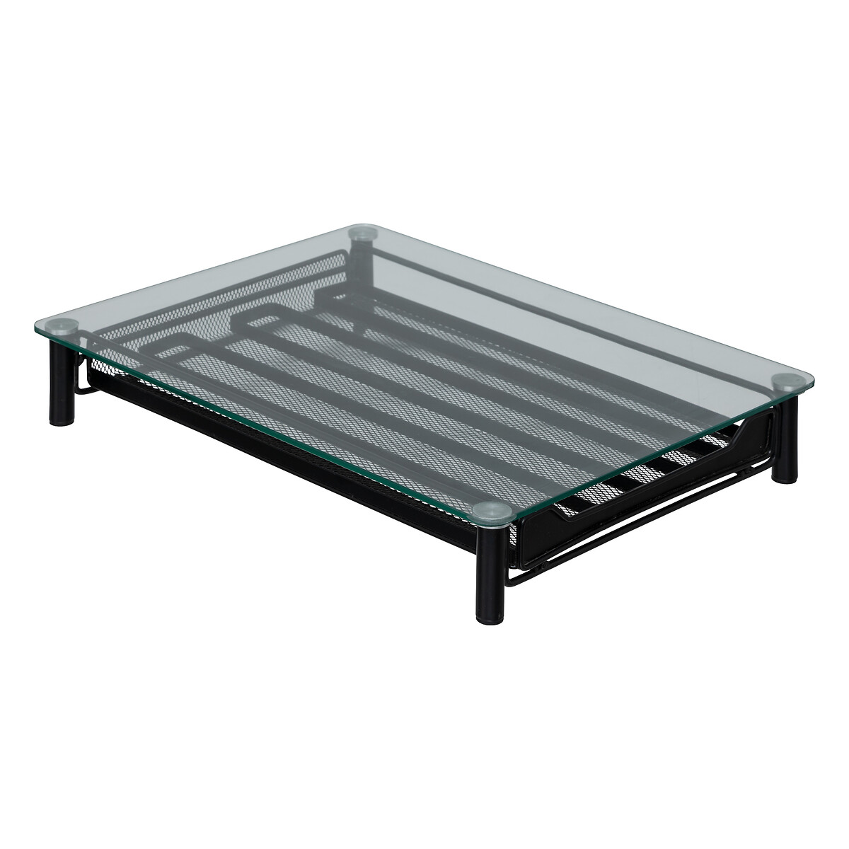 Suporte para 60 c&aacute;psulas de caf&eacute; preto em metal