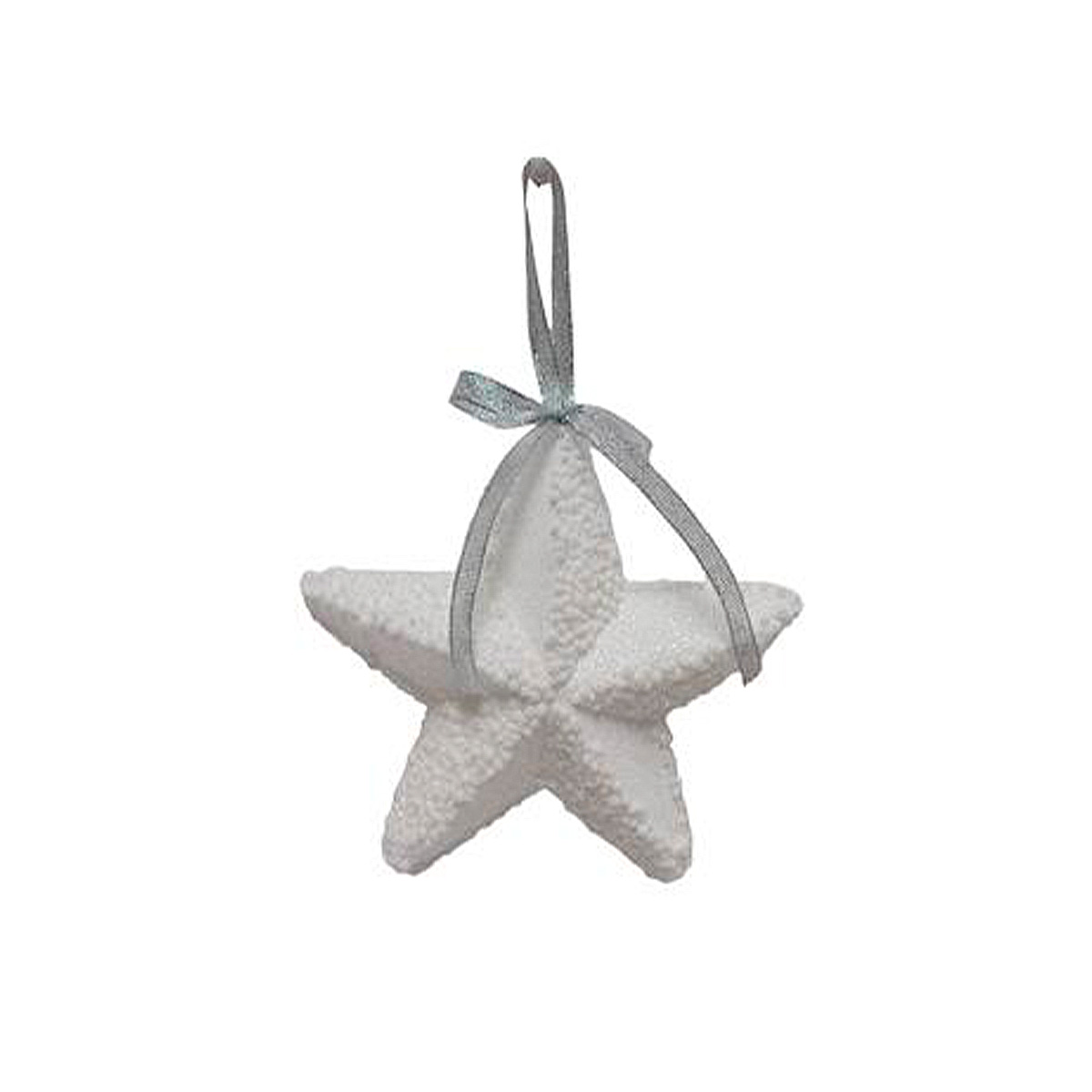 Pendurante De Estrela Branco 14x4,5cm