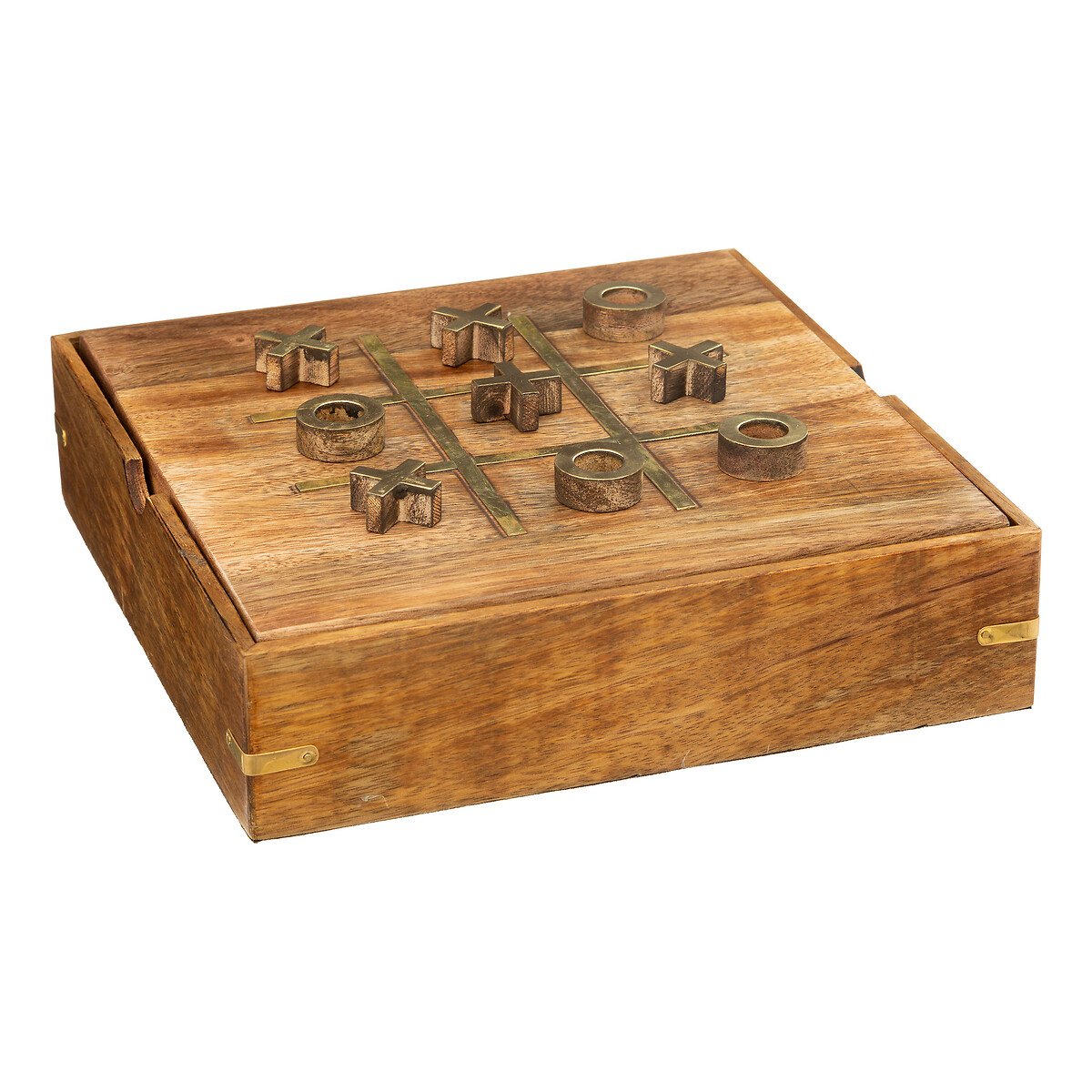Caixa De Madeira Mango Com Multi Jogos,  Caixa De Madeira Mango Com Multi Jogos