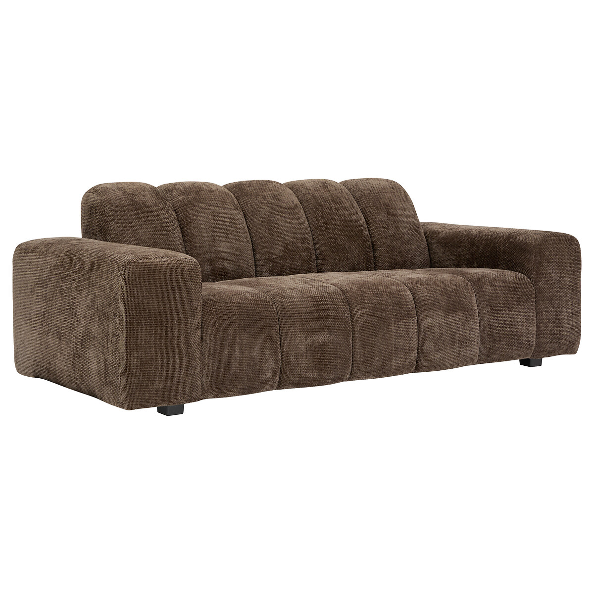 Sofá PALMA castanho em mdf 212x97x76cm