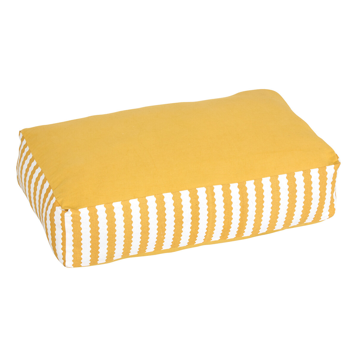 Coxim para exterior POOLSIDE riscas amarelo e branco