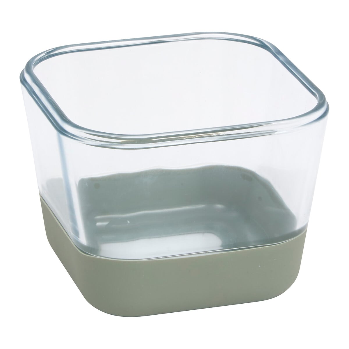 Caixa quadrada SILIGLASS cinza 0,8L