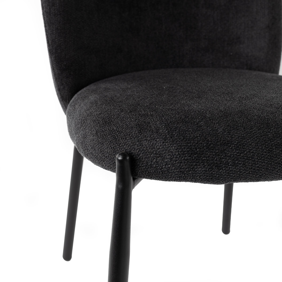 Cadeira MONTEVIL tecido preto