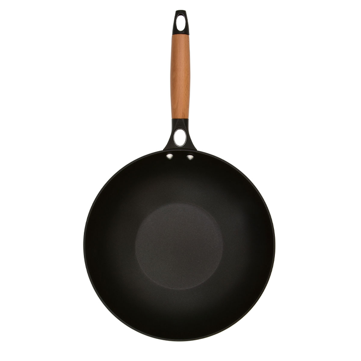 Wok com cabo madeira NATURA n.28