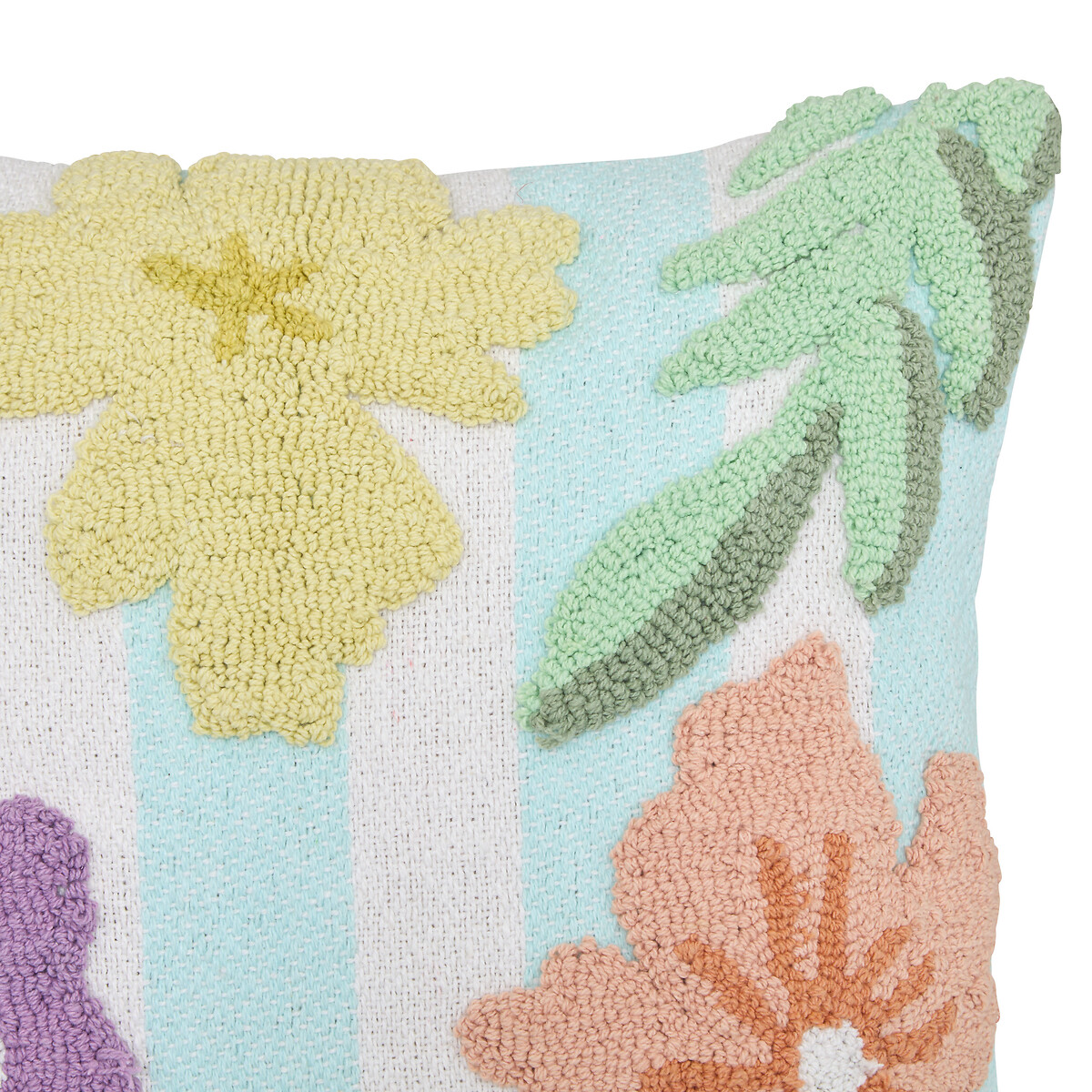 Almofada FLEURS SAUVAGES verde 45x45cm