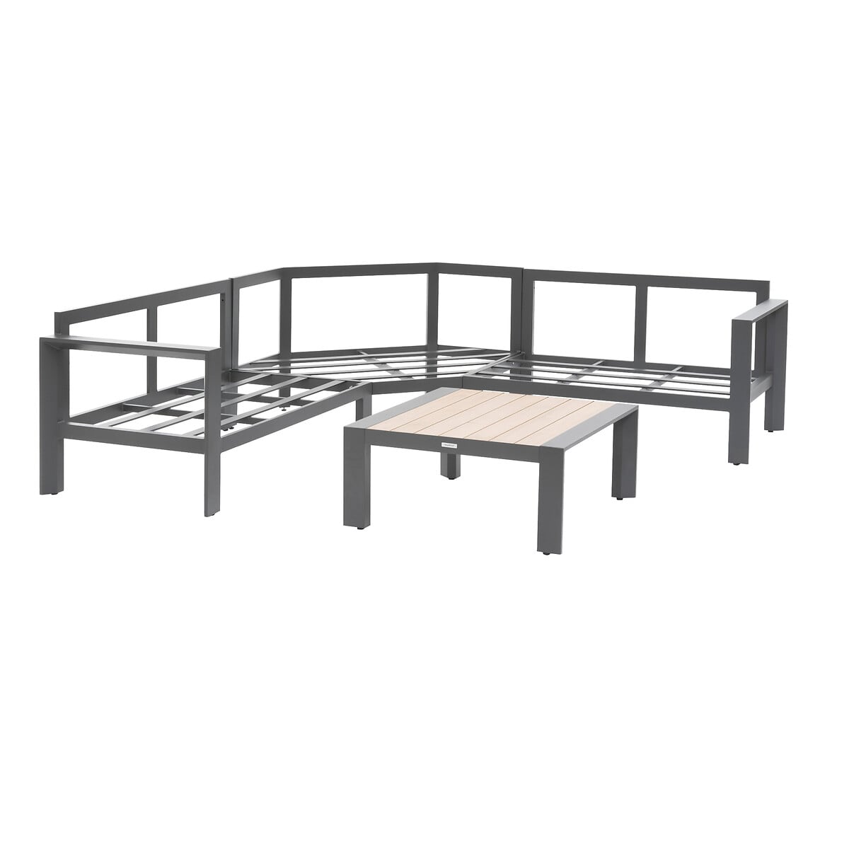 Conjunto de jardim &acirc;ngulo &Eacute;VASION cinza escuro