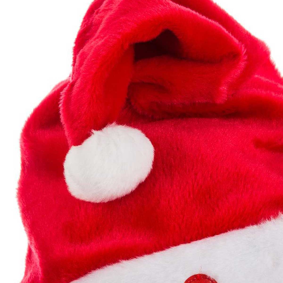 Gorro pai natal com som e movimento